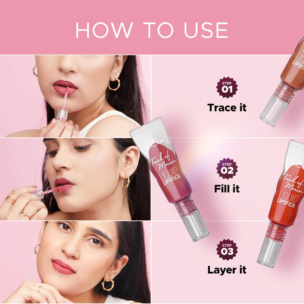 Hilary Rhoda Touch Of Mousse Waterproof Lipstick - Extra Plum 06