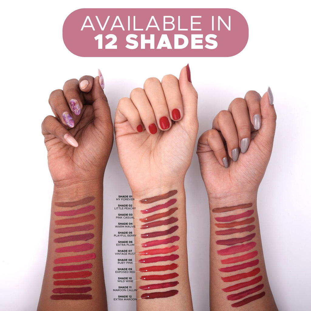 Hilary Rhoda Touch Of Mousse Waterproof Lipstick - Extra Maroon 12