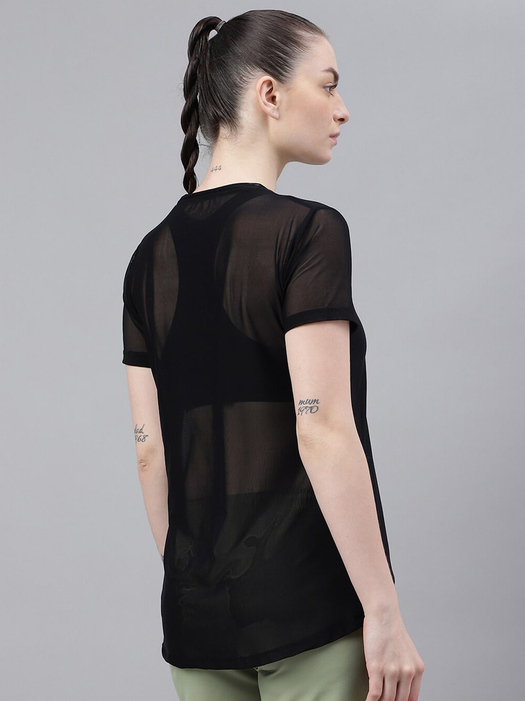 MKH Typography Printed Drop-Shoulder Sleeves Dri-FIT T-shirt