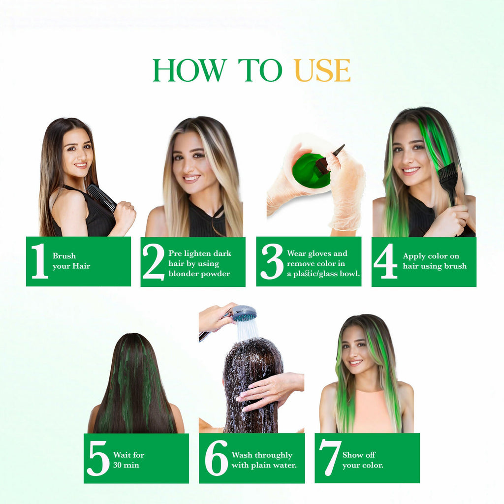 Cosglam Semi Permanent Hair Color for Women & Men (#42 Emerald Green)