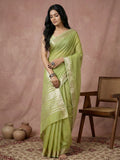 Shree Shyam Fashion Light Green Cotton Saree