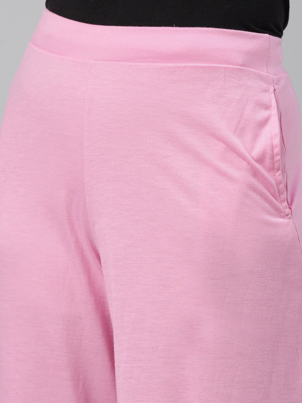 Souchii Women Pink Knitted Palazzos