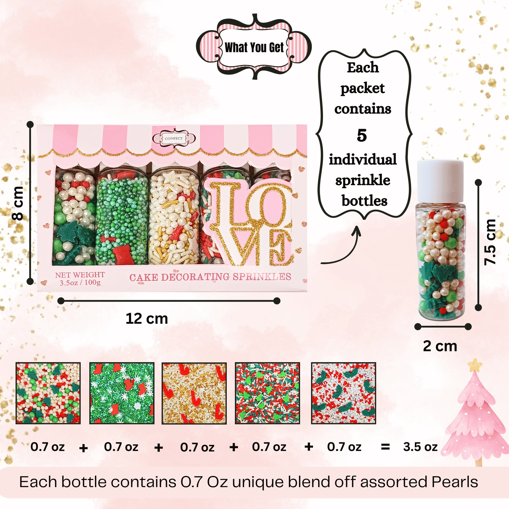 Confect Christmas Sprinkles CH Multipack 25