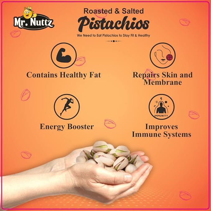 Mr. Nuttz Roasted & Salted Pistachios Pouch
