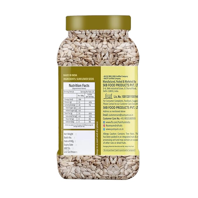 Yum Yum Roasted & Salted Sunflower Seeds Jar