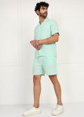 Fabmade Mint Breeze Linen Co-Ord Set