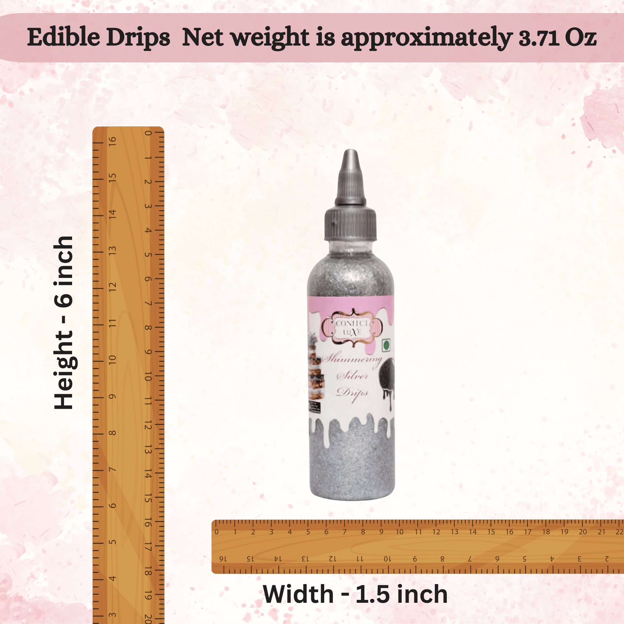 Confect Shimmering Silver | Edible Drips