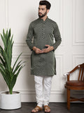 Sojanya Floral Printed Mandarin Collar Kurta With Churidar