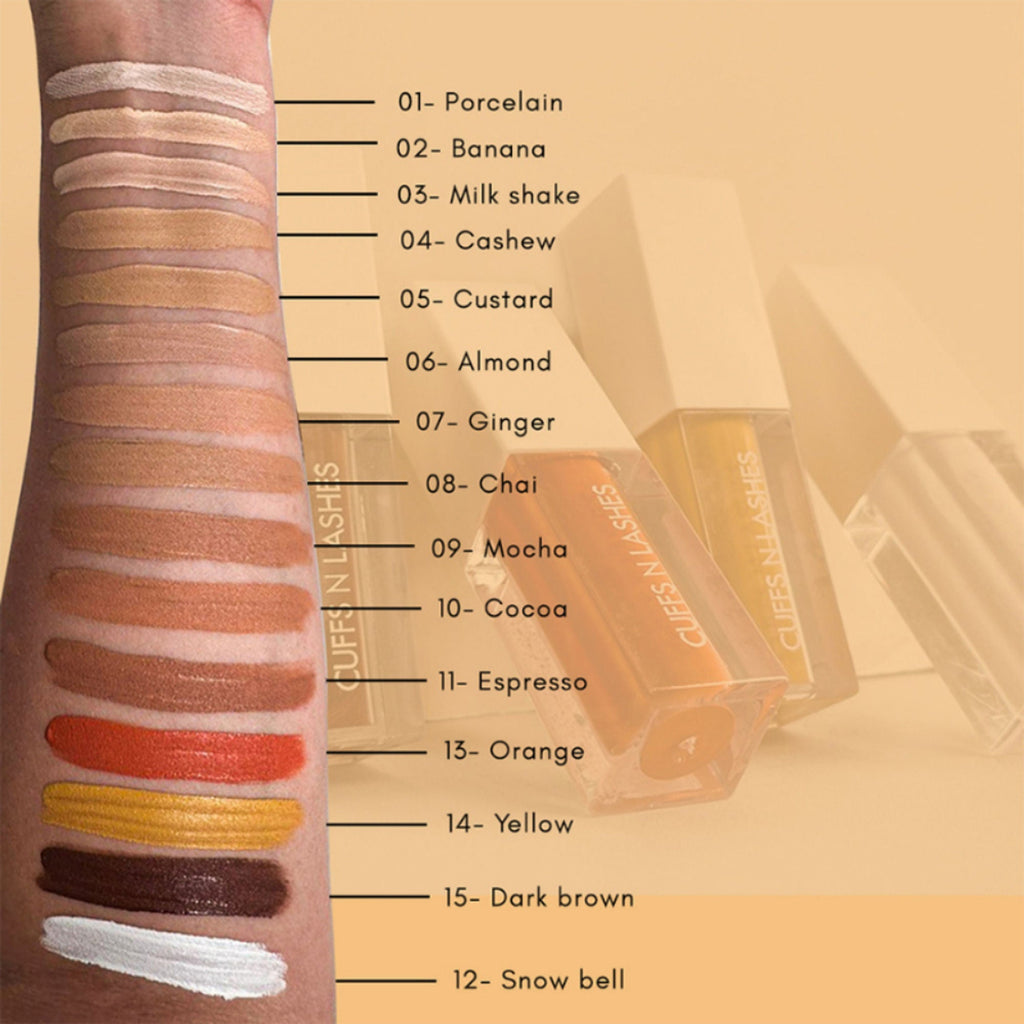 CUFFS N LASHES Cover It All Liquid Concealer - 02 Banana