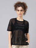 MKH Typography Printed Dri-Fit Relaxed Fit Training or Gym T-Shirt