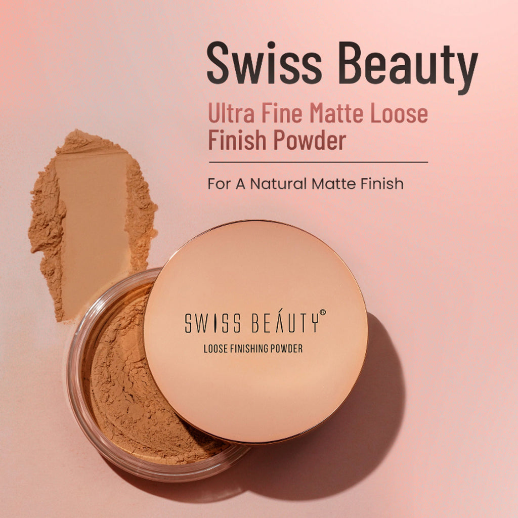 Swiss Beauty Ultra Fine Matte Loose Finish Powder - 02 Banana Powder