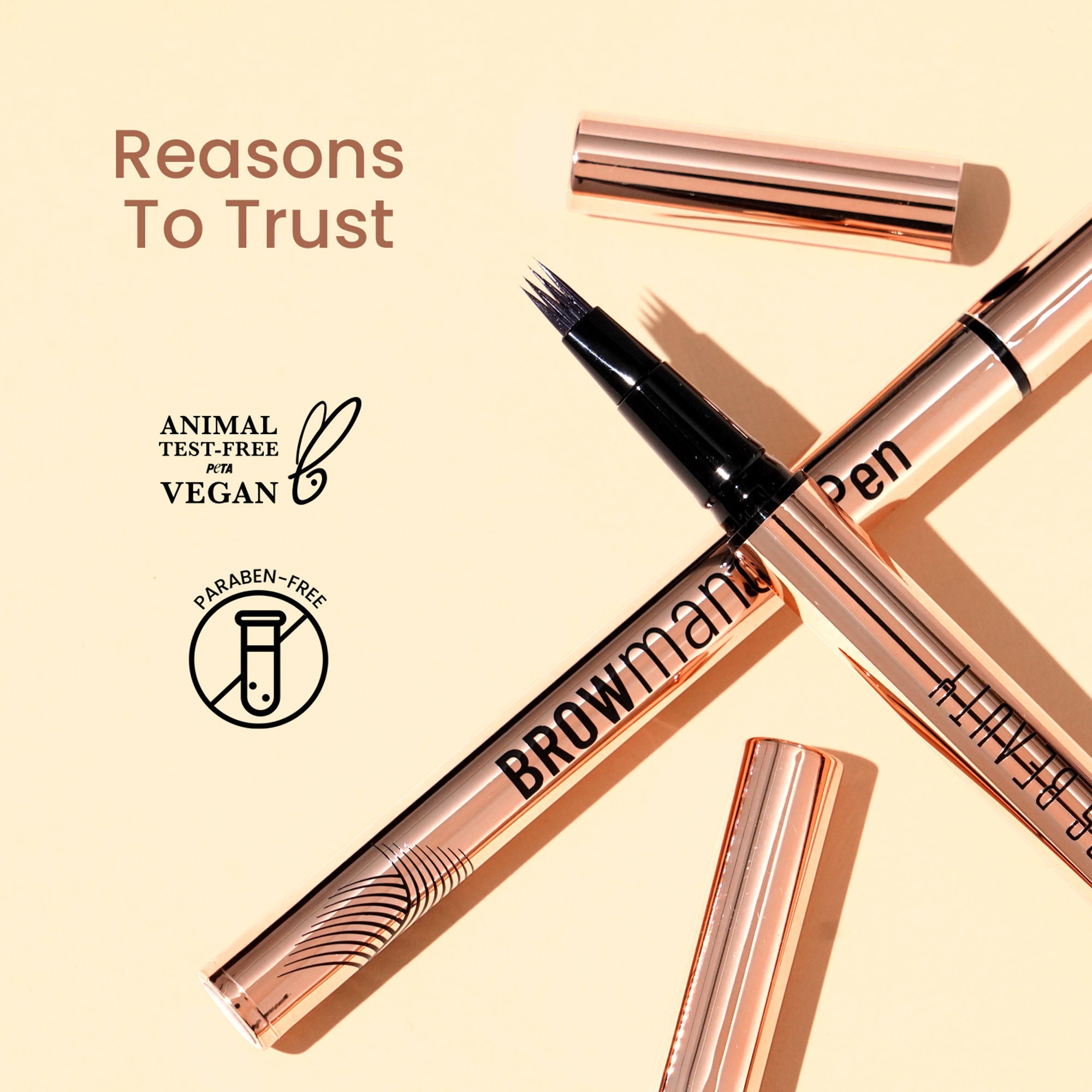Swiss Beauty Browmance Pen Fills In Sparse Hair For 8-Hour Stay - 3 Dark Brown