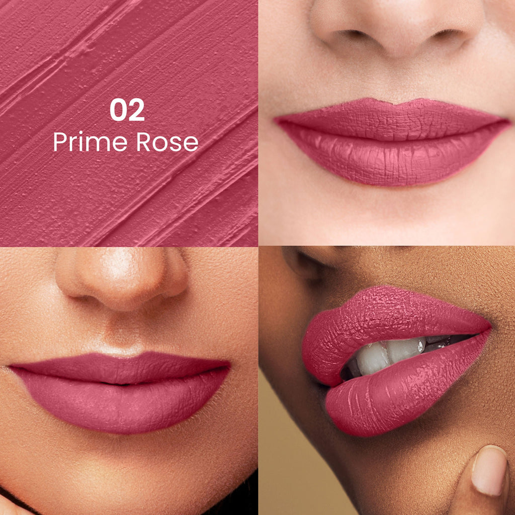 Swiss Beauty Satin Comfort Smooth Glide, Highly Pigmented , Ultra Hydrating Lipstick - 2 Prime Rose