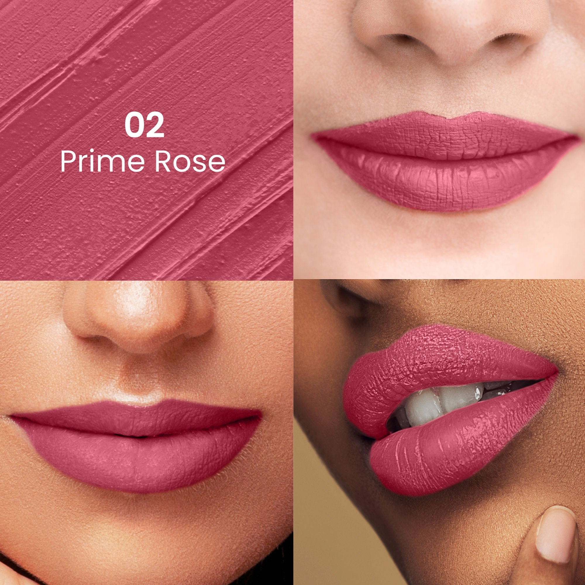 Swiss Beauty Satin Comfort Smooth Glide, Highly Pigmented , Ultra Hydrating Lipstick - 2 Prime Rose