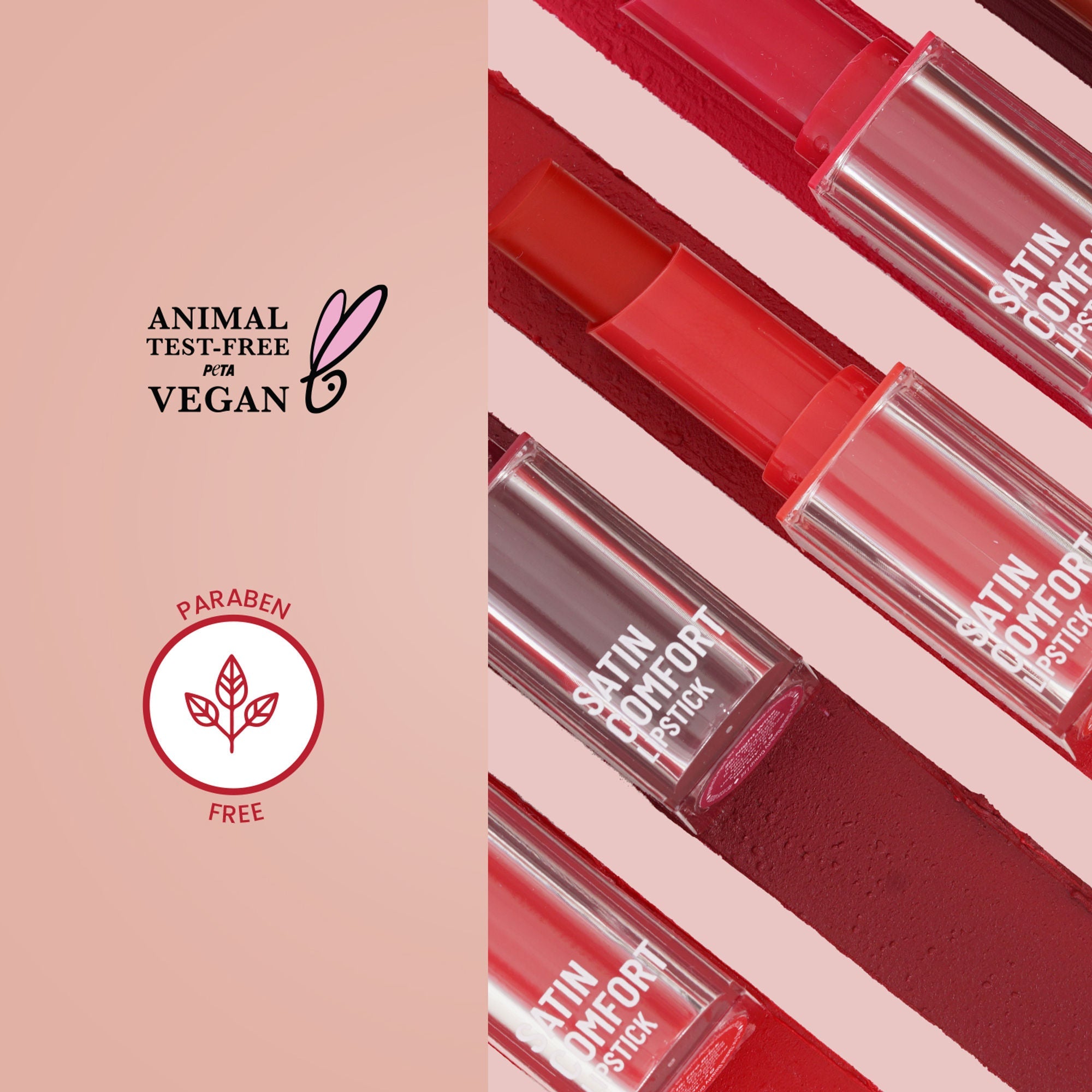 Swiss Beauty Satin Comfort Smooth Glide, Highly Pigmented , Ultra Hydrating Lipstick - 7 Pink Dusk
