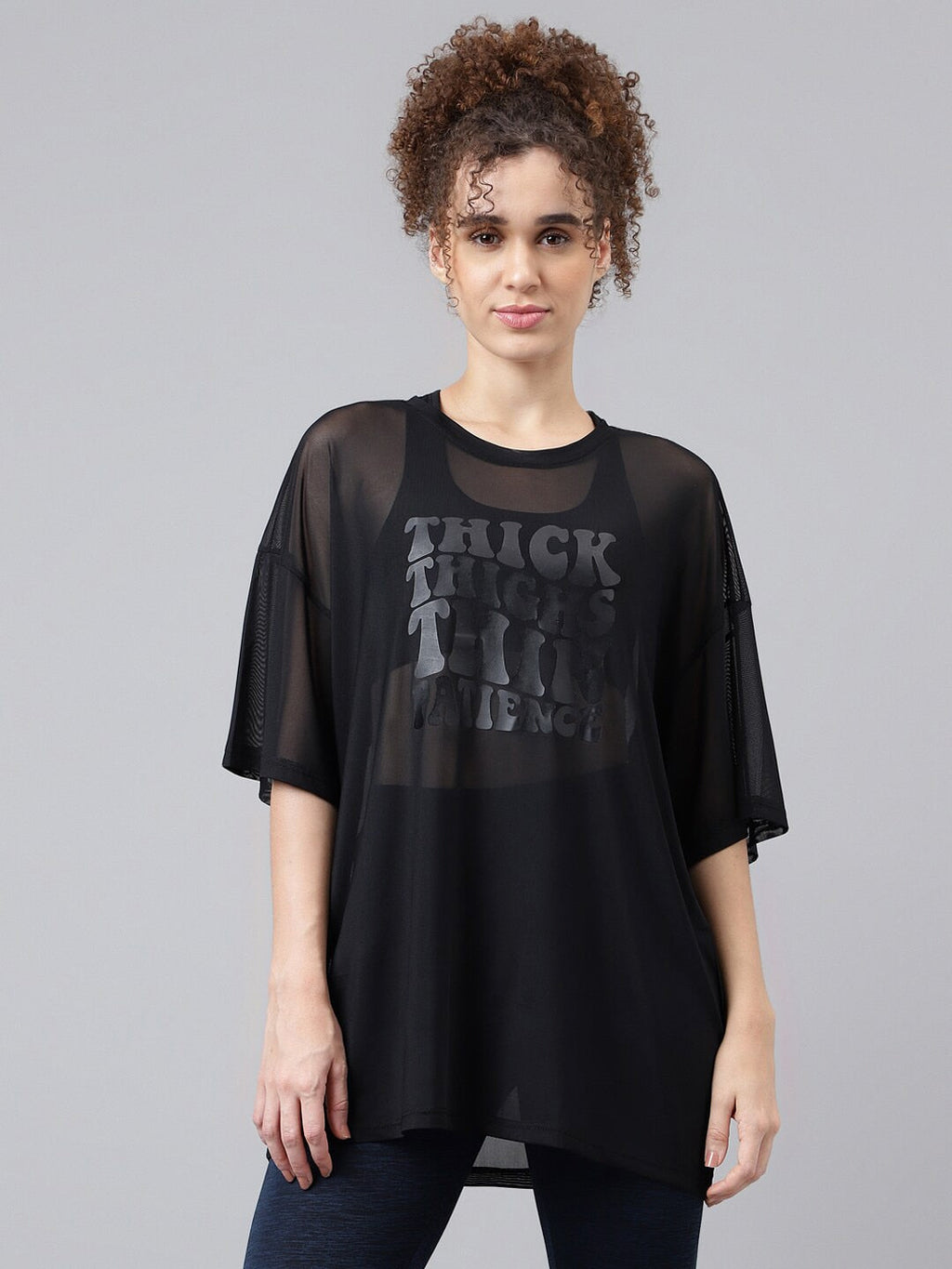 MKH Typography Printed Dri-FIT Relaxed Fit Sports T-shirt