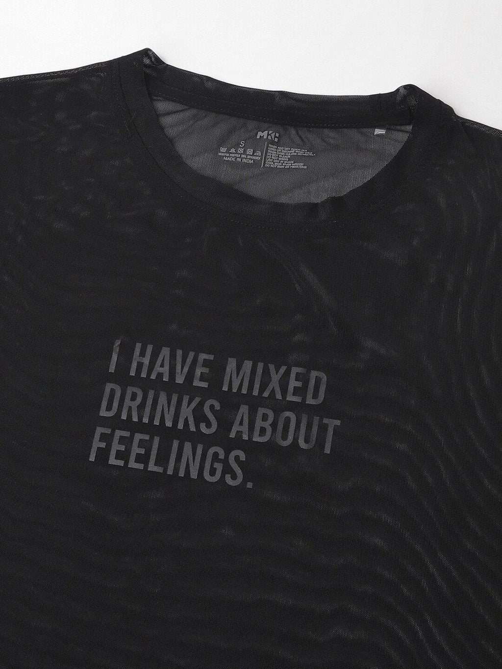 MKH Typography Printed Dri-FIT Relaxed Fit Gym T-shirt