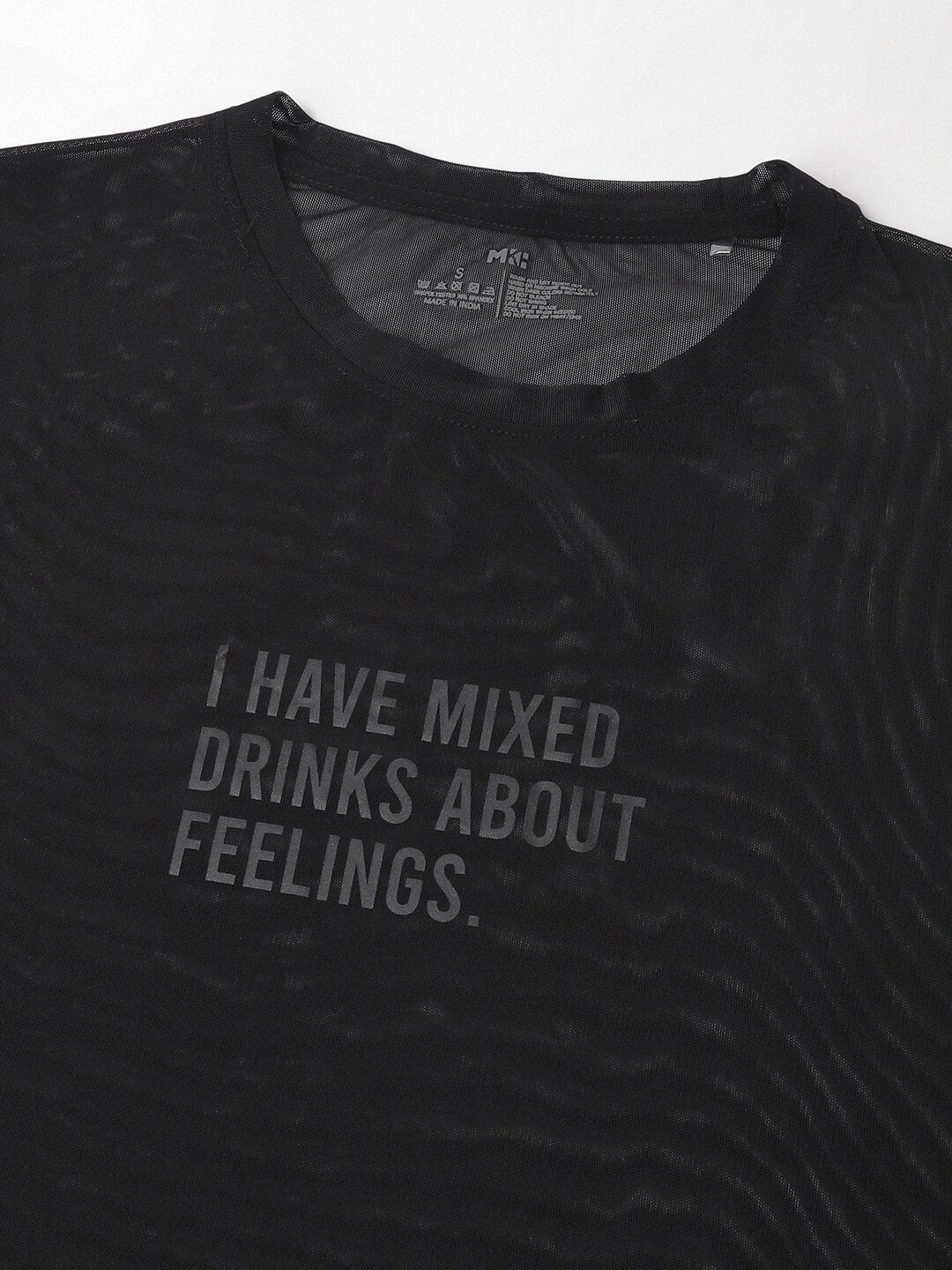 MKH Typography Printed Dri-FIT Relaxed Fit Gym T-shirt