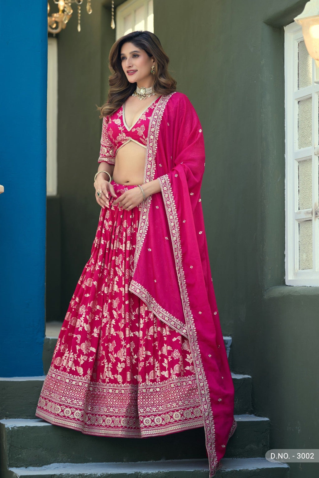 Anaita Magenta Dola Silk Lehenga Choli With Heavy Embroidery Work