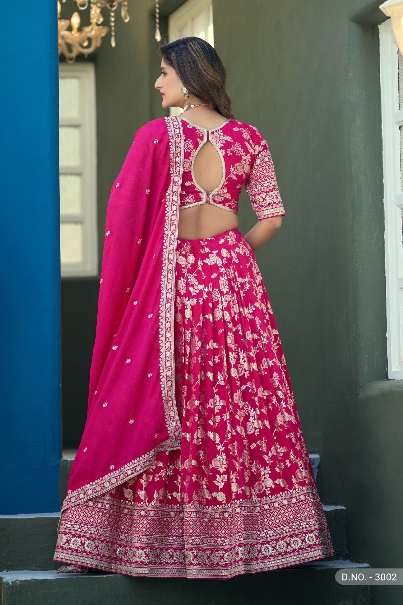 Anaita Magenta Dola Silk Lehenga Choli With Heavy Embroidery Work