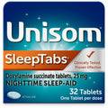 Unisom SleepTabs Nighttime Sleep Aid, 25mg Doxylamine Succinate – 32 Count