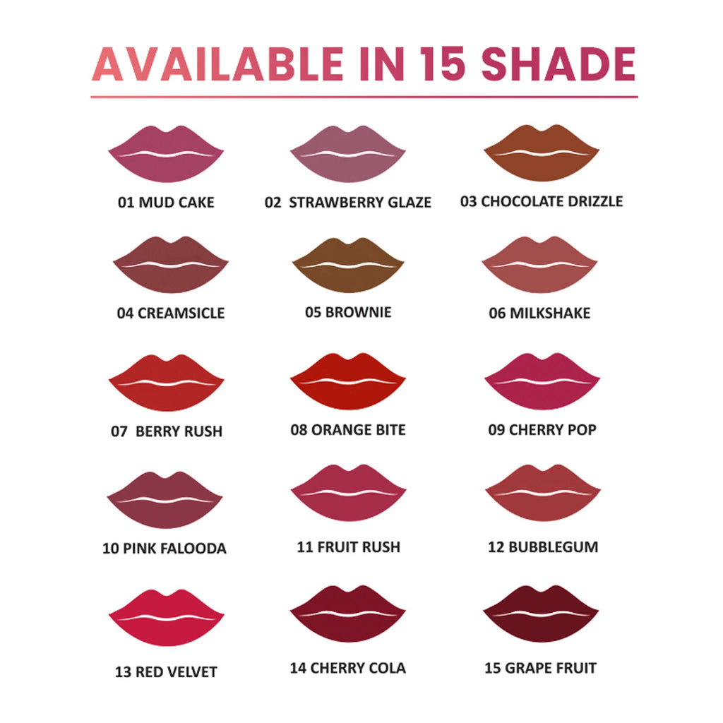 Shryoan Rich Color Non-Transfer Long Stay Creamy Lipstick - Grape Fruit 15 - Strawberry Cake - 02