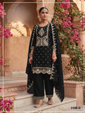 Anaita Black Vichitra Silk Suit with Embroidery & Sequence Work