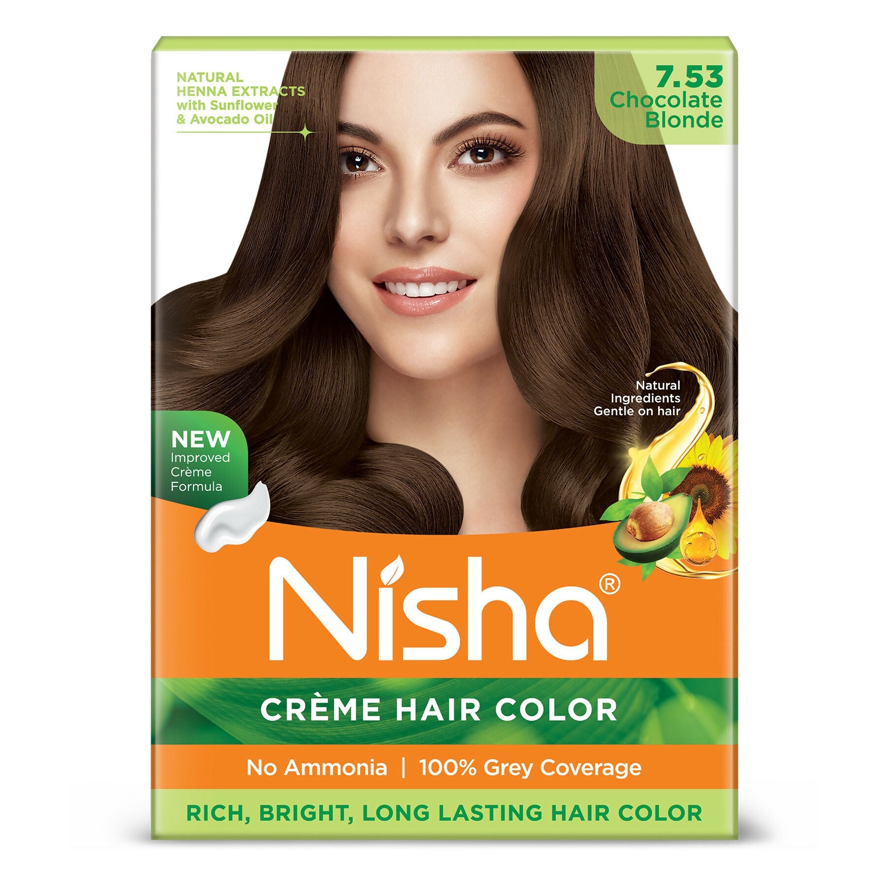 Nisha Creme Hair Color for Women - Chocolate Blonde