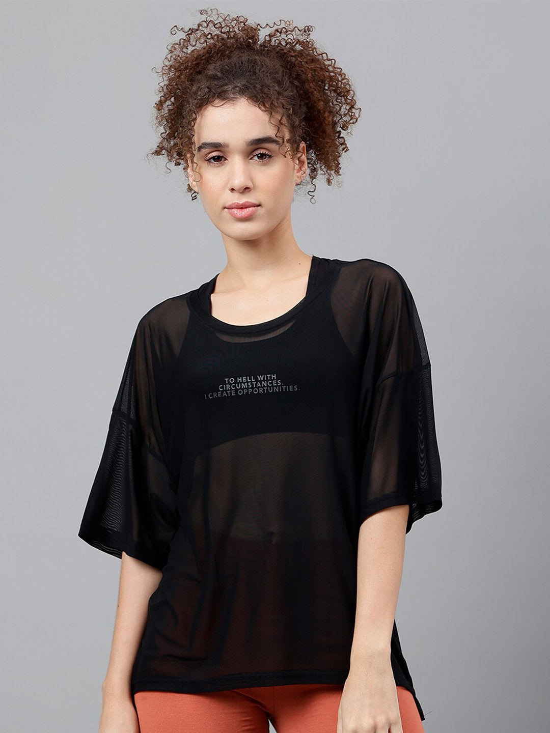 MKH Typography Printed Dri-Fit Relaxed Fit Training or Gym T-Shirt