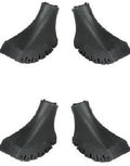 4 Pack of Extra Durable Rubber Replacement Tips (Replacement Feet/Paws/Ferrules/Caps) for Trekking Poles - Fits All Standard Hiking and Nordic Walking Poles