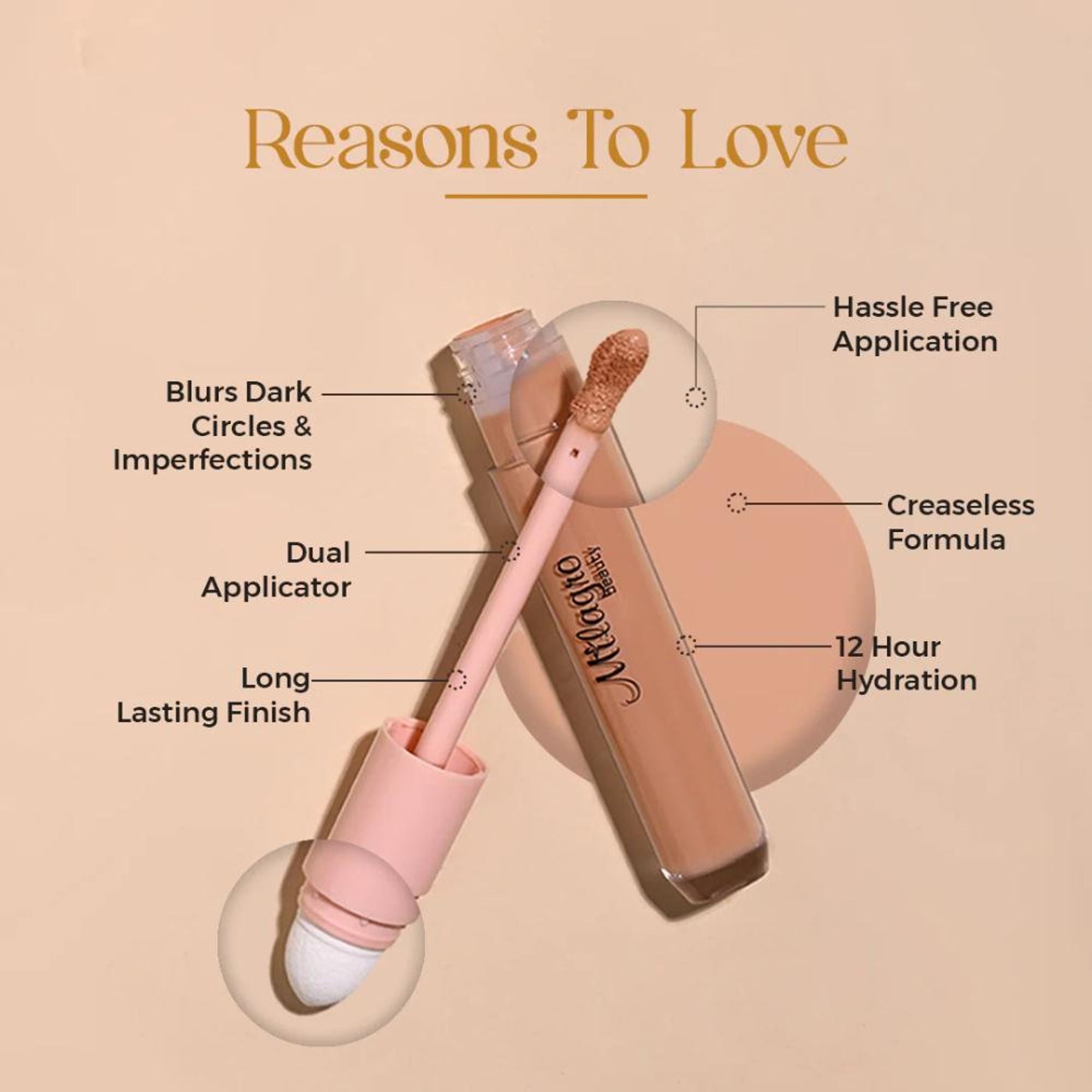 Milagro Beauty Under Cover Wizard Concealer - Rose Beige