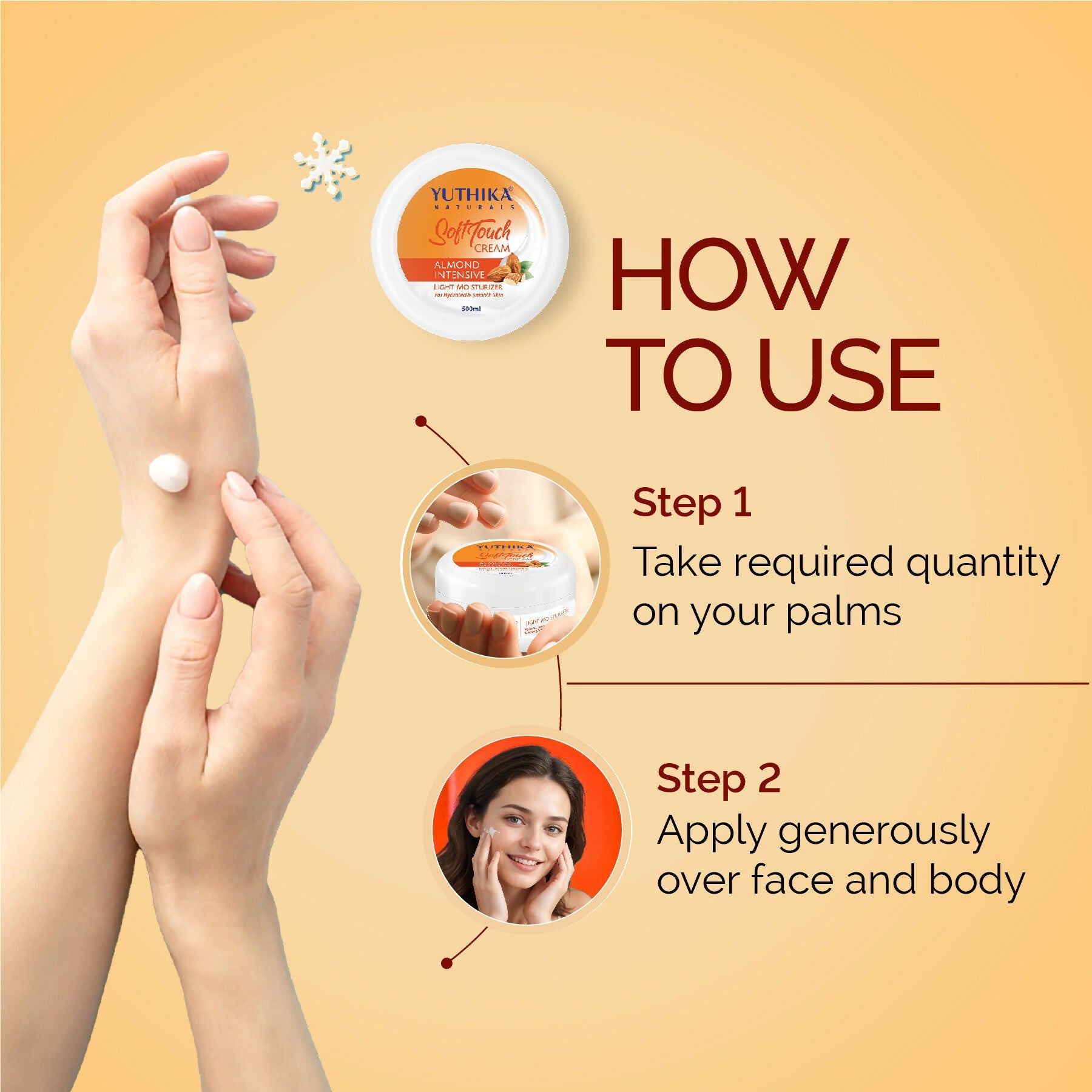 Yuthika Almond Intensive Light Moisturizer Cream