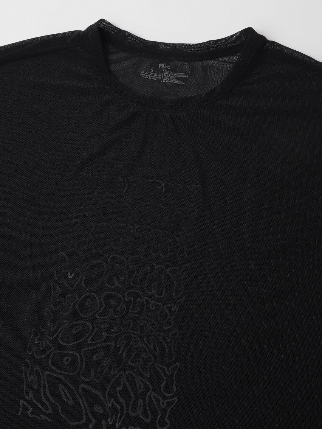 MKH Typography Printed Dri FIT Relaxed Fit Sports T-shirt