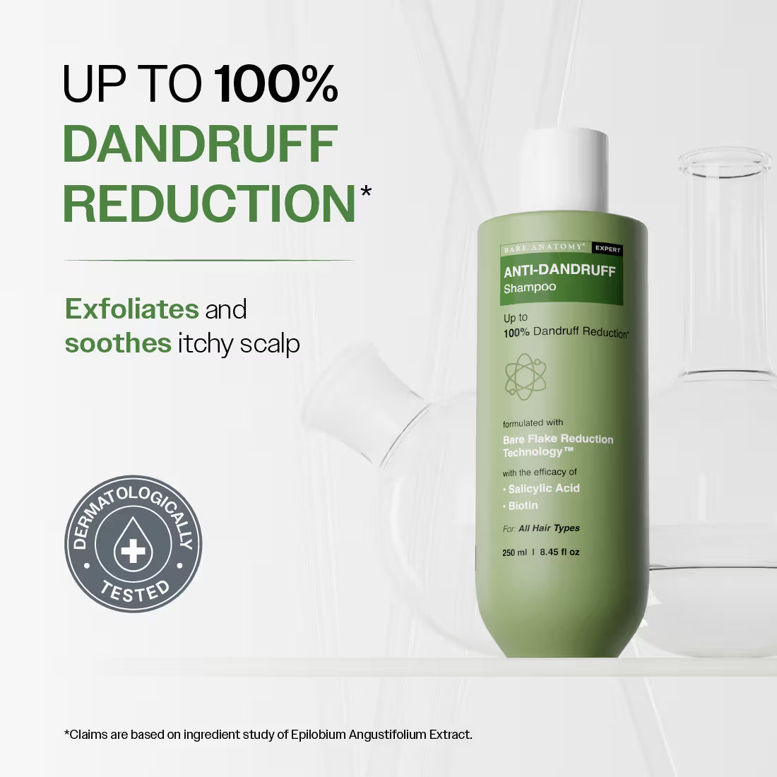 Bare Anatomy Expert Anti-Dandruff Shampoo with Salicylic Acid & Biotin