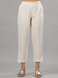 Juniper Women Natural Liva Rayon Solid Pants
