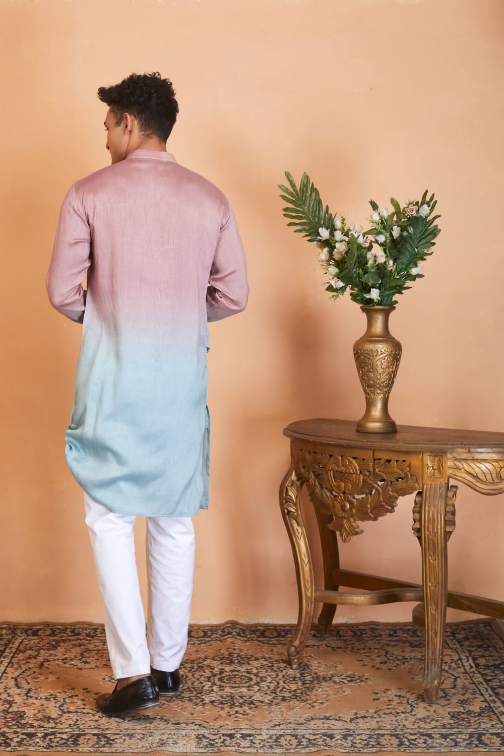 Glidden Ombre Flap Designer Men's Kurta by Hilo Design