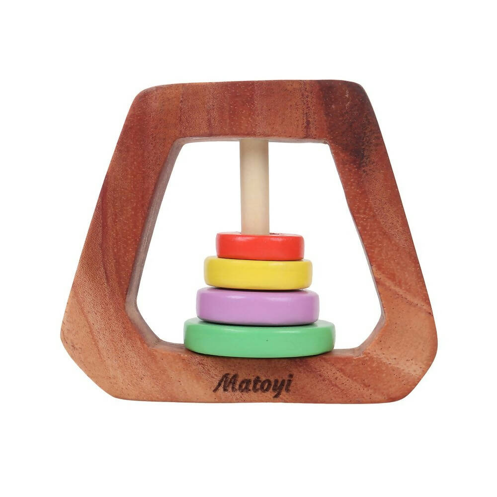 Matoyi Rattles Combo For Kids - (Trapezium & Fish)