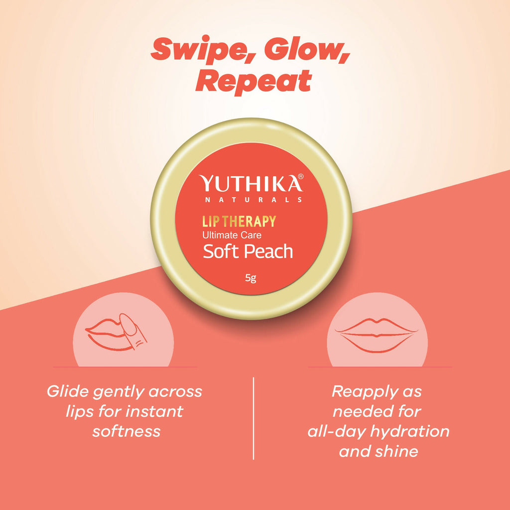 Yuthika Moisturizing Lip Balm – Soft Peach
