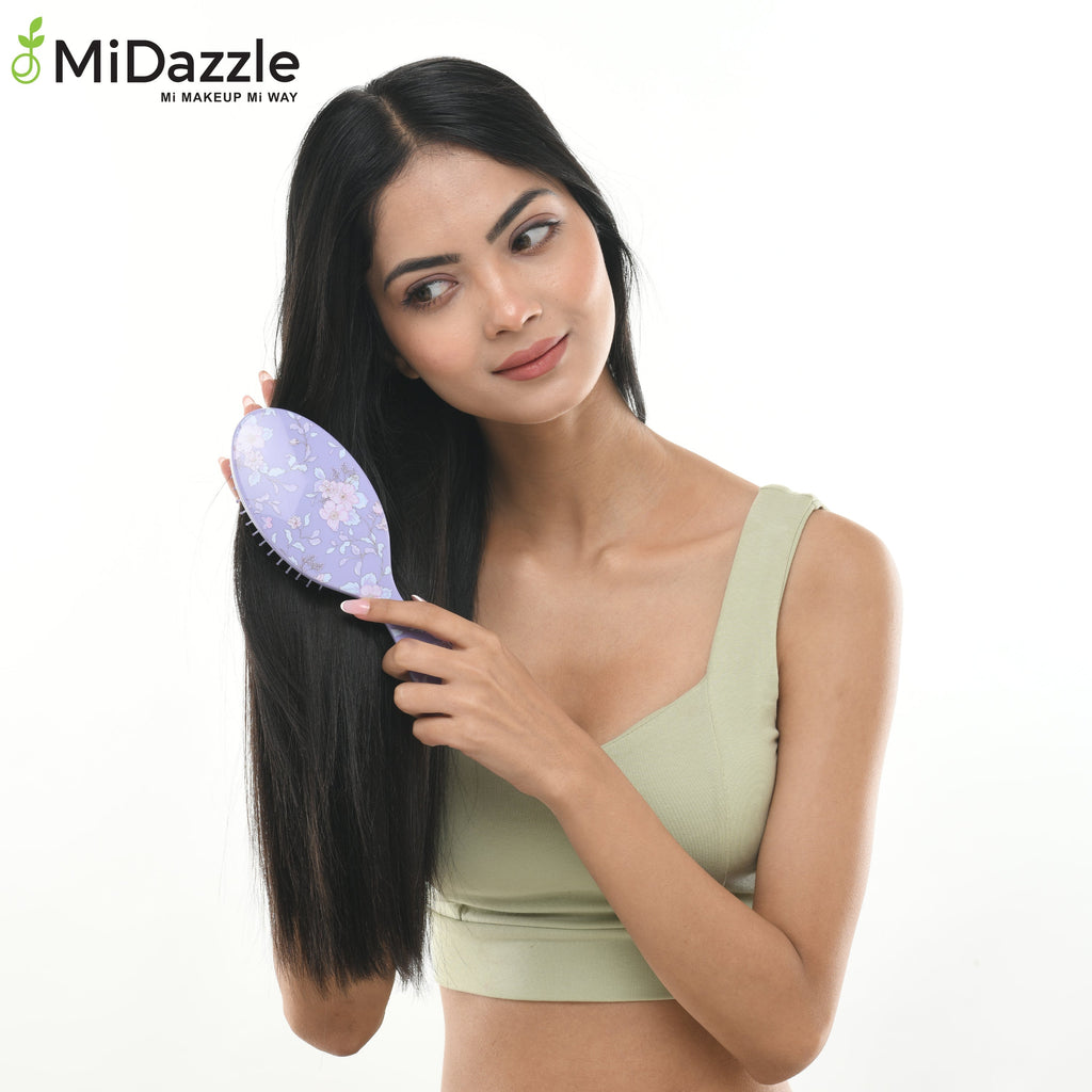 MiDazzle Oval Hair Brush (Lavender) MIHB0024