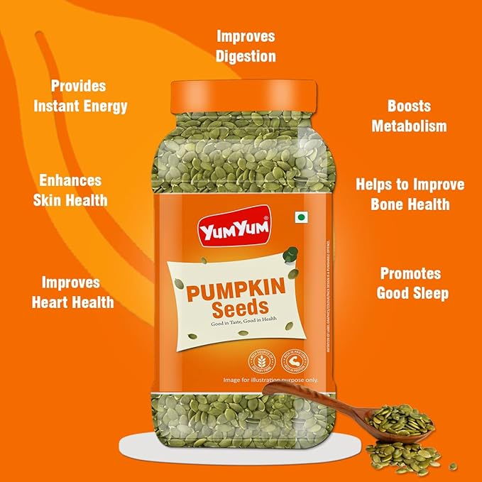 Yum Yum Roasted & Salted Pumpkin Seeds Jar
