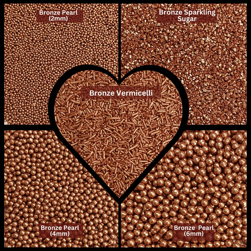 Confect Sprinkles for Cakes & Cupcakes Decoration | USP-21(Bronze)