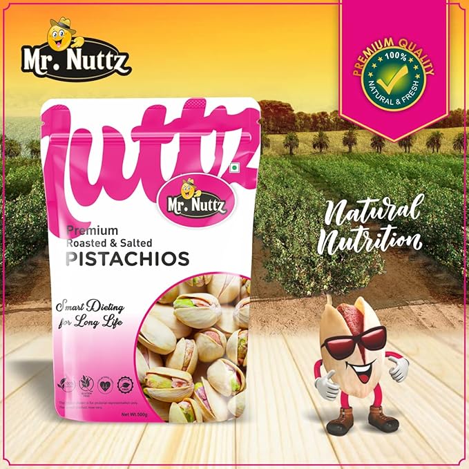 Mr. Nuttz Roasted & Salted Pistachios Pouch