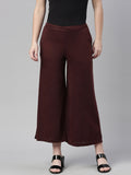 Souchii Brown Knitted Ethnic Palazzos