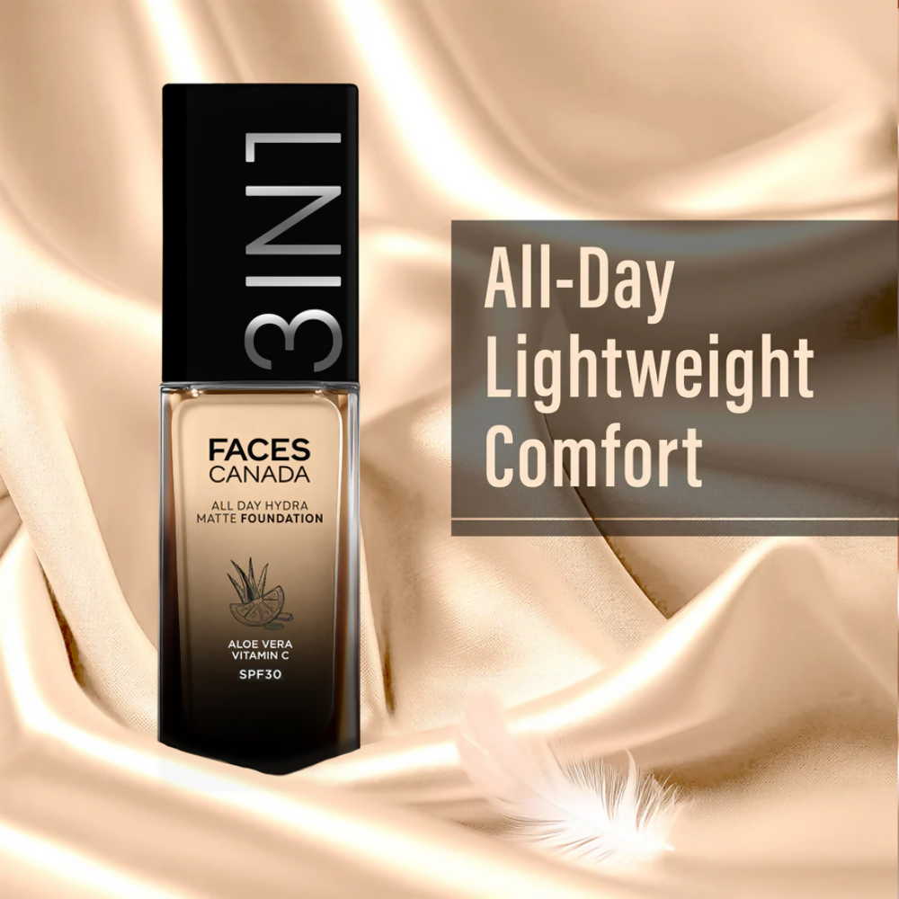 Faces Canada All Day Hydra Matte 3 in 1 Foundation - Rich Ivory 013