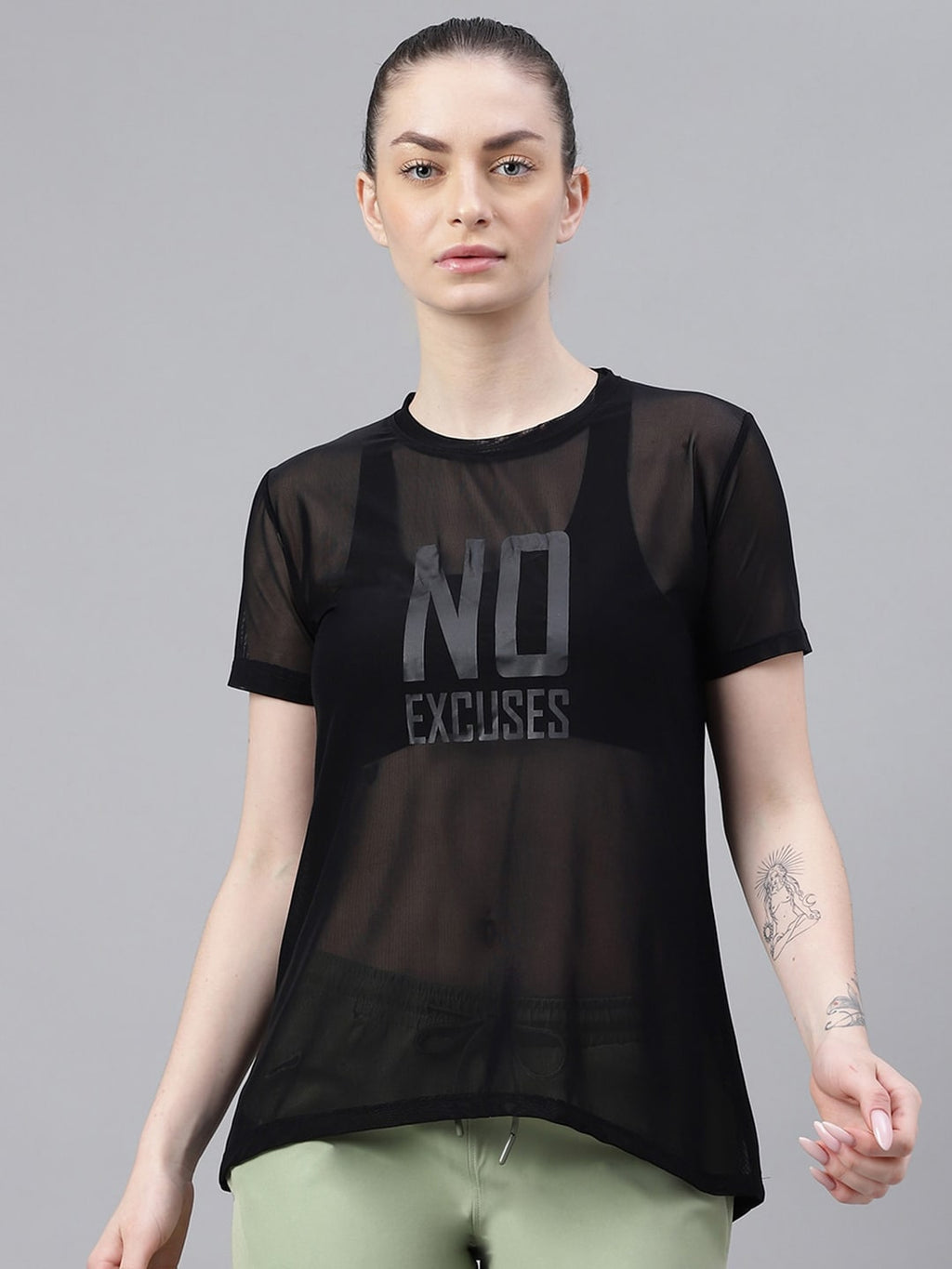 MKH Typography Printed Drop-Shoulder Sleeves Dri-FIT T-shirt