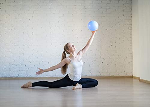 Small Exercise Ball for Between Knees, 6 inch Pilates Ball with Pump, Mini Yoga Core Ball Physical Therapy