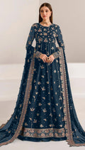 Anaita Navy Blue Faux Georgette Sequins Embroidered Salwar Suit