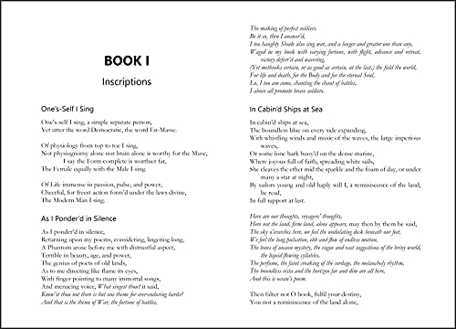 Leaves of Grass : Simplicity In Poetry by Walt Whitman