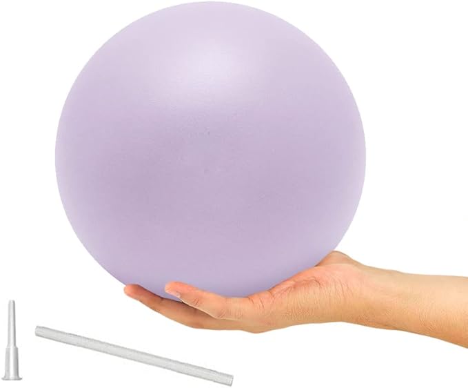 9 Inch Exercise Pilates Ball Mini Exercise Barre Ball for Yoga,Stability Exercise Training Gym Anti Burst and Slip Resistant Balls Physical Therapy Improves Balance, Core Strength