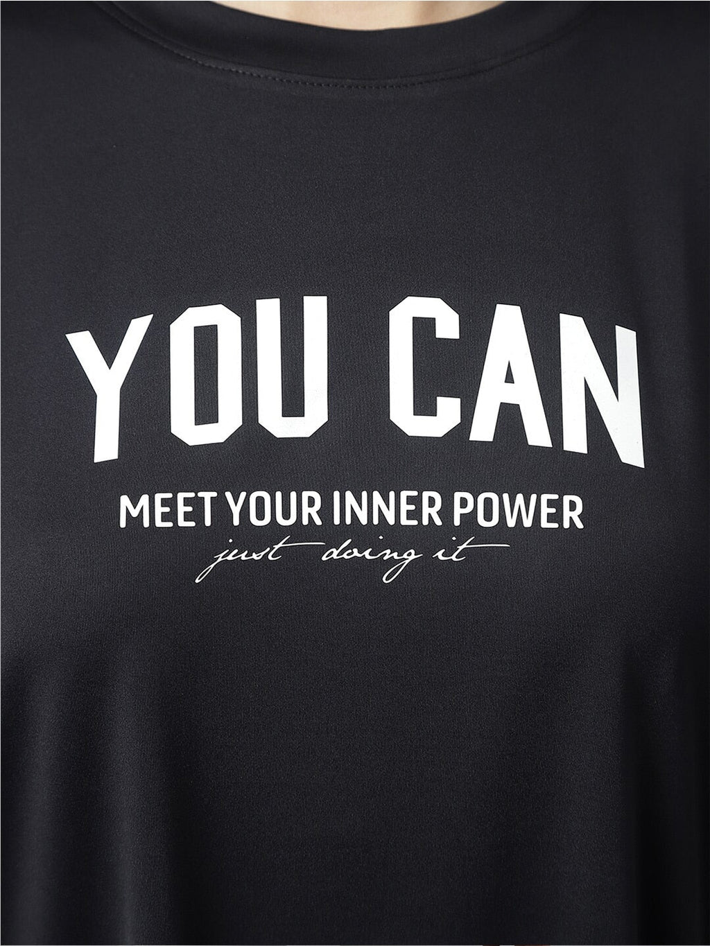 MKH Typography Printed Dri-FIT Sports T-shirt